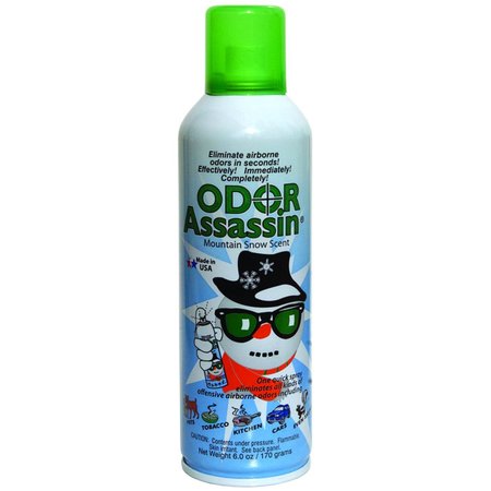 ODOR ASSASSIN Convenient Sprays Mountain Snow Scent Odor Control Spray 6 oz Liquid 124953